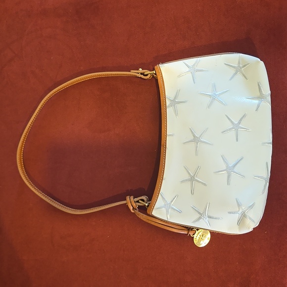 🤍🩶VINTAGE BRAHMIN Silver Atlantic Starfish Mini Shoulder Bag 🩶🤍 - Picture 8 of 10